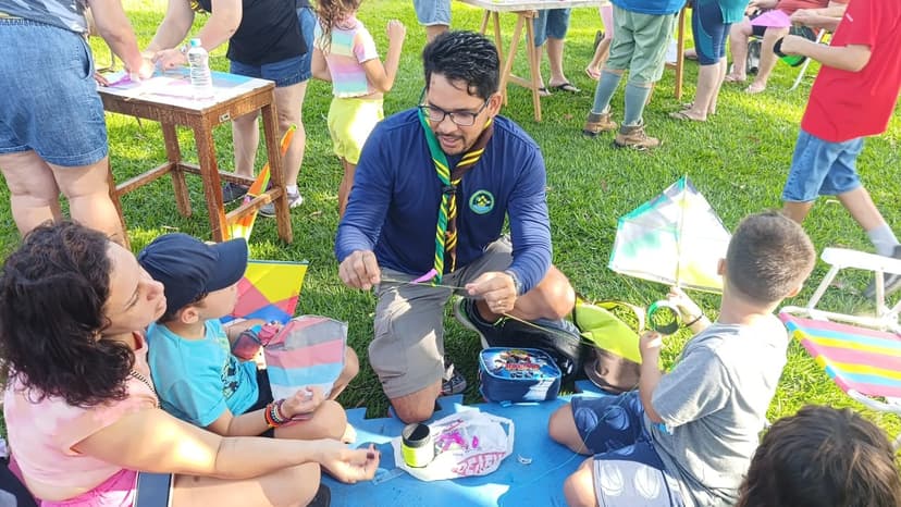 escoteiros, pipa, coqueiral, 19, aracruz, litoral, crianças, dia, festival